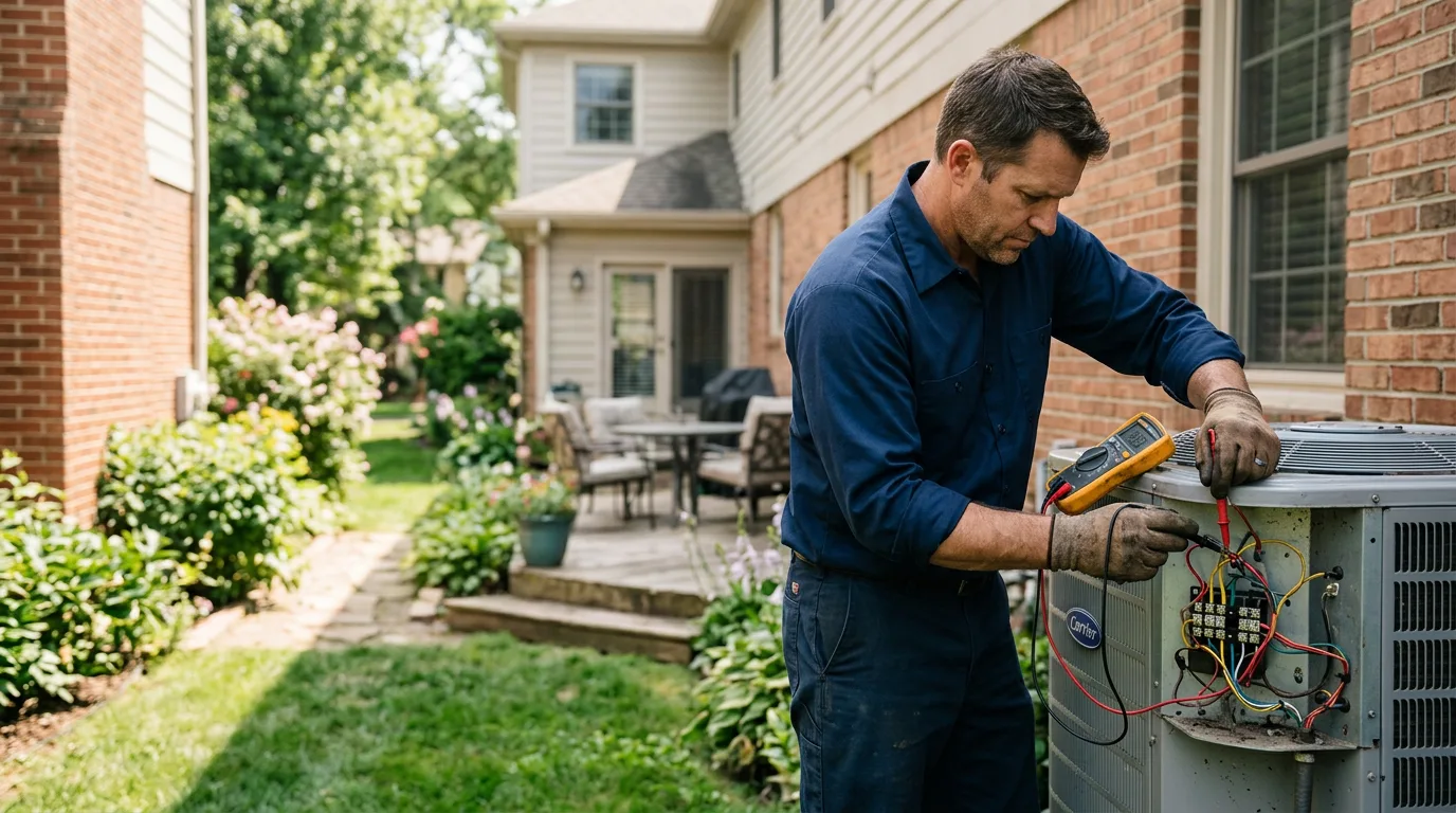 HVAC technician working near Bradleyville, MO